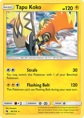 Tapu Koko [85/214] [Lost Thunder] Reverse Holofoil