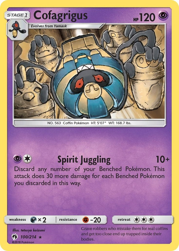Cofagrigus [100/214] [Lost Thunder] Reverse Holofoil
