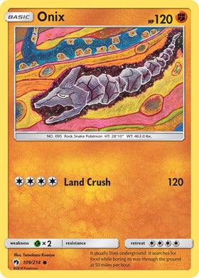 Onix [109/214] [Lost Thunder] Reverse Holofoil