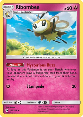 Ribombee [146/214] [Lost Thunder] Reverse Holofoil