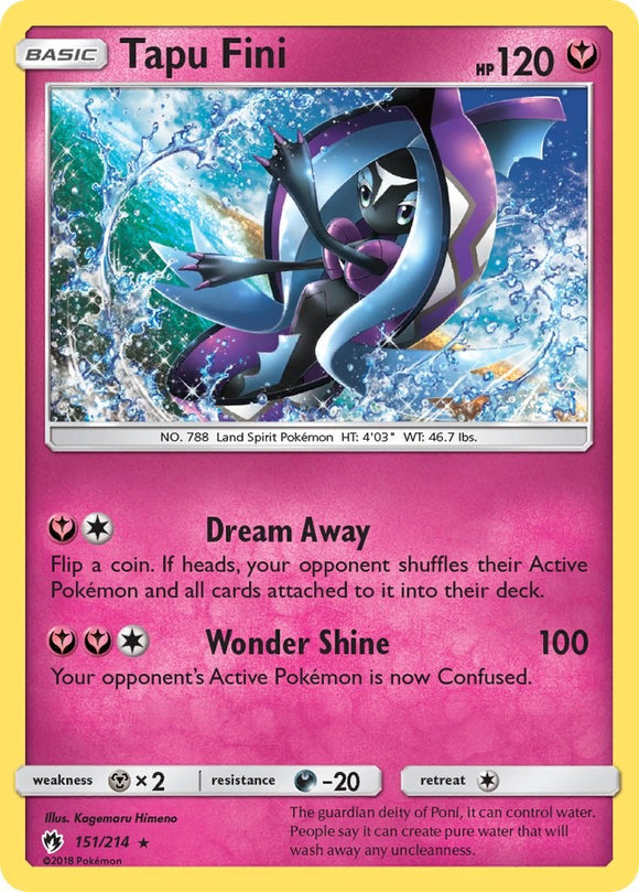 Tapu Fini [151/214] [Lost Thunder] Reverse Holofoil