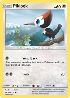 Pikipek (164) [164/214] [Lost Thunder] Reverse Holofoil
