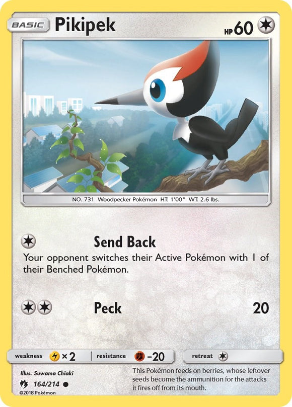 Pikipek (164) [164/214] [Lost Thunder] Reverse Holofoil