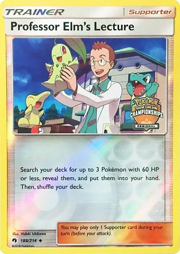 Professor Elm's Lecture (Regional Championships) [188/214] [League & Championship Cards] Reverse Holofoil