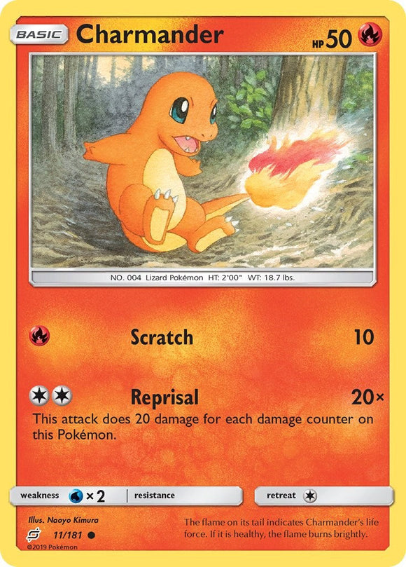 Charmander (11) [11/181] [Team Up] Reverse Holofoil