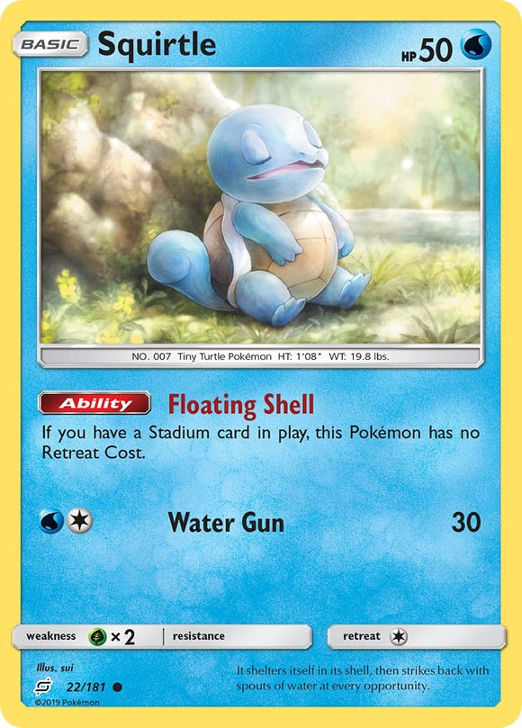 Squirtle (22) [22/181] [Team Up] Reverse Holofoil