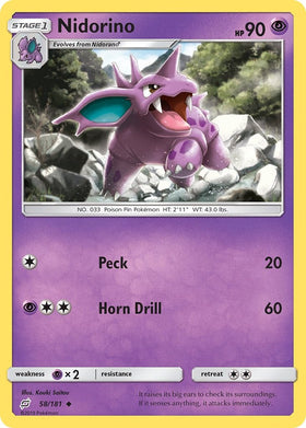 Nidorino [58/181] [Team Up] Reverse Holofoil