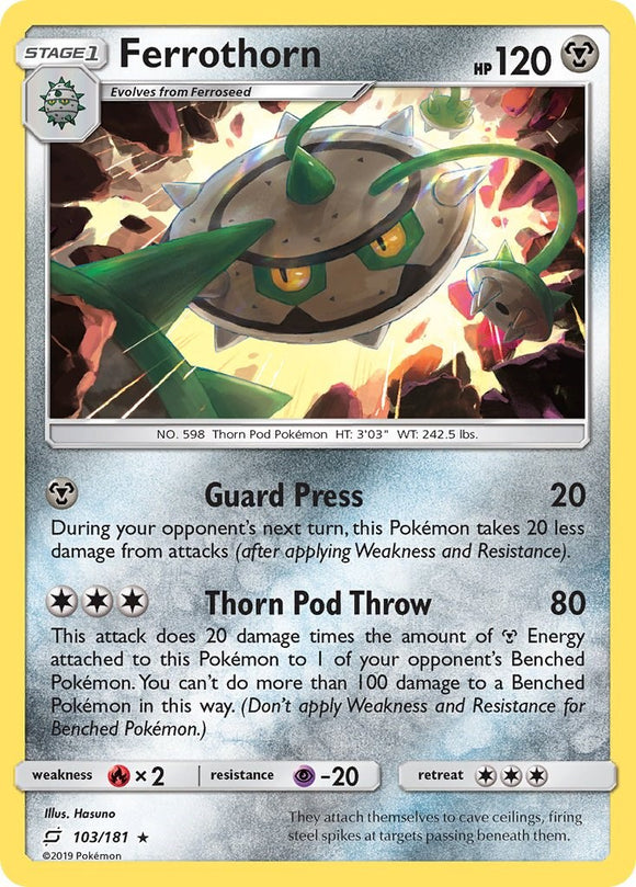 Ferrothorn [103/181] [Team Up] Reverse Holofoil