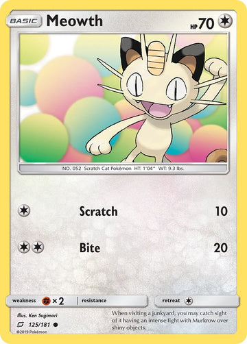Meowth [125/181] [Team Up]