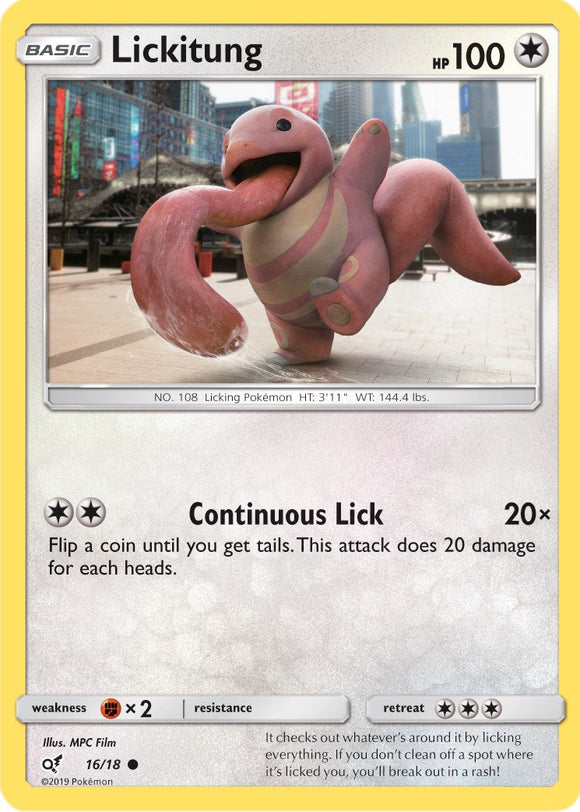 Lickitung (Holo Common) [16/18] [Detective Pikachu] Holofoil