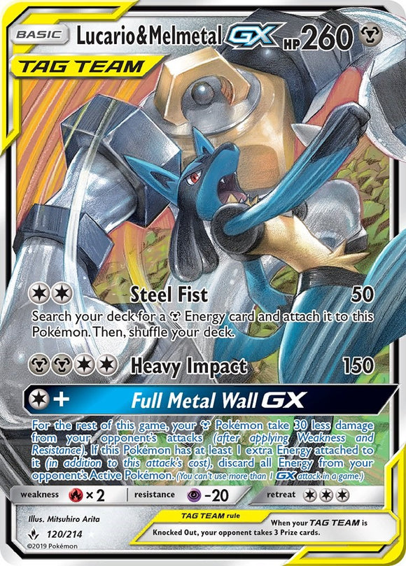Lucario & Melmetal GX [120/214] [Unbroken Bonds] Holofoil