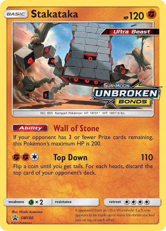 Stakataka (Unbroken Bonds Stamped) [SM180] [Sun & Moon Promos] Holofoil