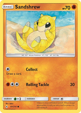 Sandshrew [83/214] [Unbroken Bonds] Reverse Holofoil