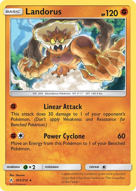 Landorus [103/214] [Unbroken Bonds] Reverse Holofoil