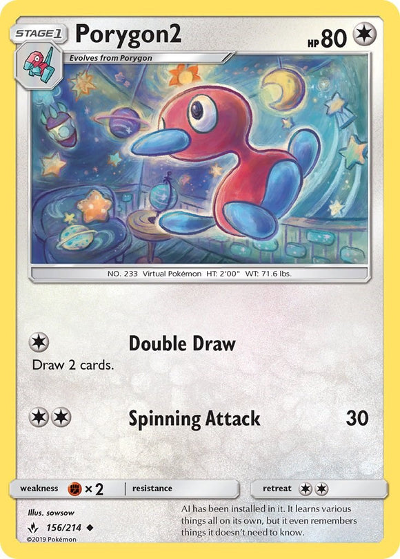 Porygon2 [156/214] [Unbroken Bonds] Reverse Holofoil
