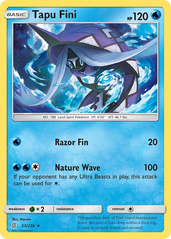 Tapu Fini [53/236] [Unified Minds] Reverse Holofoil
