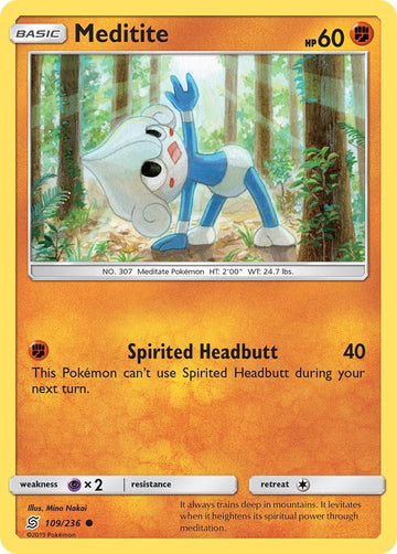 Meditite [109/236] [Unified Minds] Reverse Holofoil