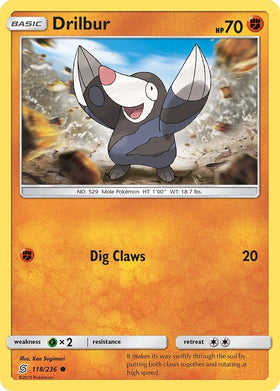 Drilbur [118/236] [Unified Minds] Reverse Holofoil