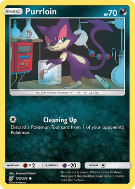 Purrloin [135/236] [Unified Minds] Reverse Holofoil