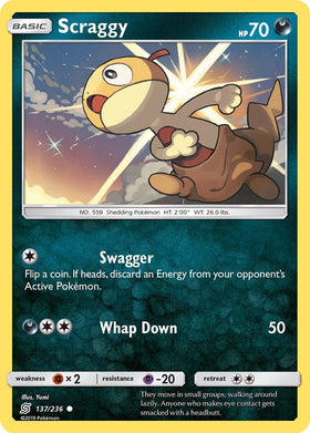 Scraggy [137/236] [Unified Minds] Reverse Holofoil