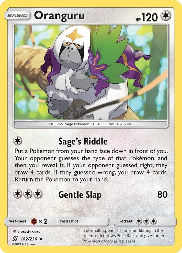 Oranguru [182/236] [Unified Minds] Reverse Holofoil