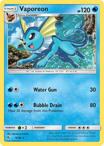 Vaporeon [18/68] [Hidden Fates] Holofoil