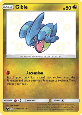 Gible [SV38/SV94] [Hidden Fates: Shiny Vault] Holofoil