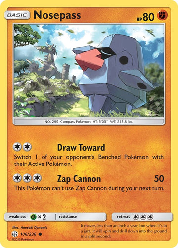 Nosepass [106/236] [Cosmic Eclipse] Reverse Holofoil