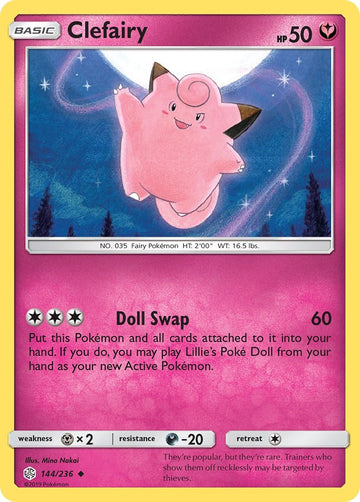 Clefairy [144/236] [Cosmic Eclipse] Reverse Holofoil