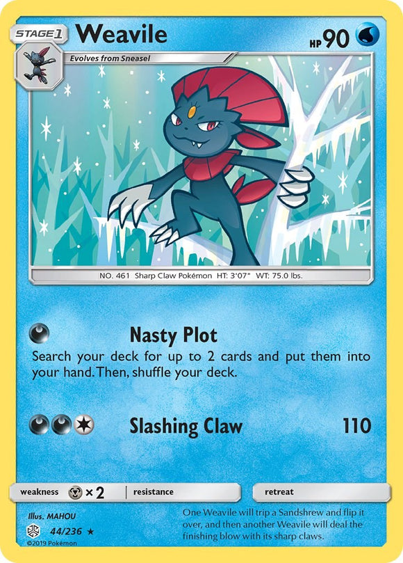 Weavile [44/236] [Cosmic Eclipse] Reverse Holofoil