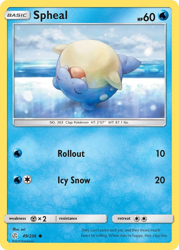 Spheal [49/236] [Cosmic Eclipse] Reverse Holofoil