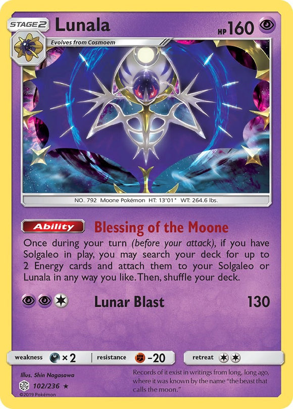 Lunala [102/236] [Cosmic Eclipse] Reverse Holofoil