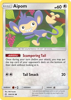 Aipom [169/236] [Cosmic Eclipse] Reverse Holofoil