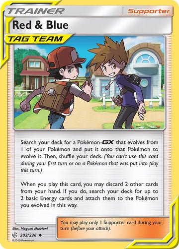 Red & Blue [202/236] [Cosmic Eclipse] Reverse Holofoil