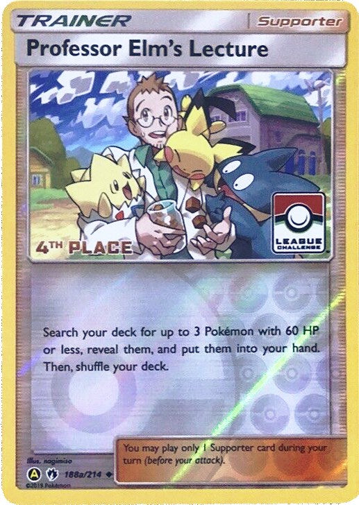 Professor Elm's Lecture (League Challenge) [4th Place] [188a/214] [League & Championship Cards] Reverse Holofoil