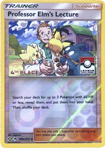 Professor Elm's Lecture (League Challenge) [4th Place] [188a/214] [League & Championship Cards] Reverse Holofoil