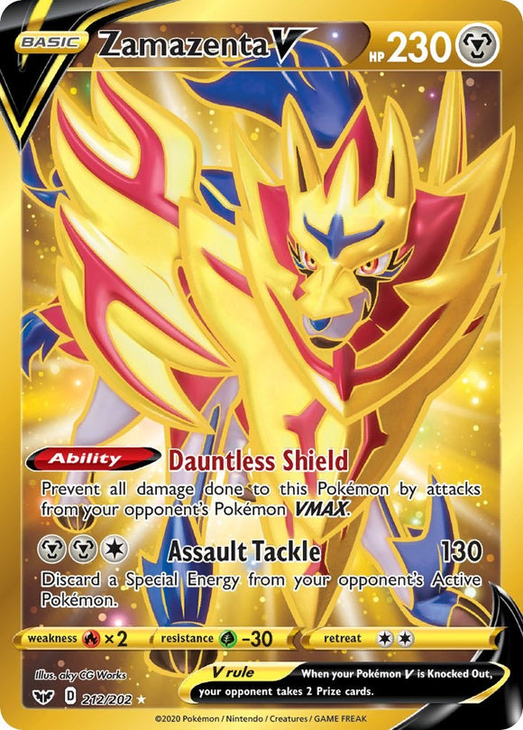 Zamazenta V [212/202] [Sword & Shield Base Set] Holofoil