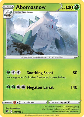 Abomasnow [013/192] [Rebel Clash] Reverse Holofoil
