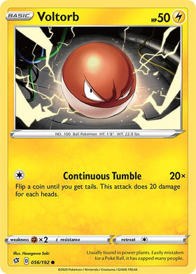 Voltorb [056/192] [Rebel Clash] Reverse Holofoil