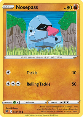 Nosepass [096/192] [Rebel Clash] Reverse Holofoil