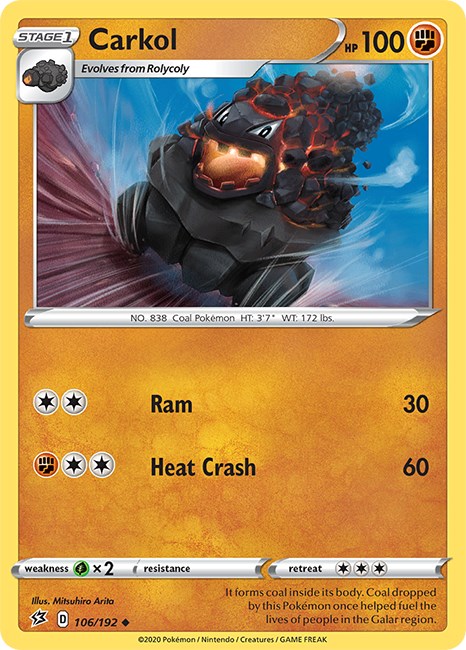 Carkol [106/192] [Rebel Clash] Reverse Holofoil