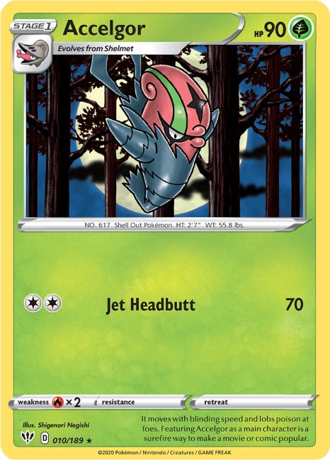 Accelgor [010/189] [Darkness Ablaze] Reverse Holofoil