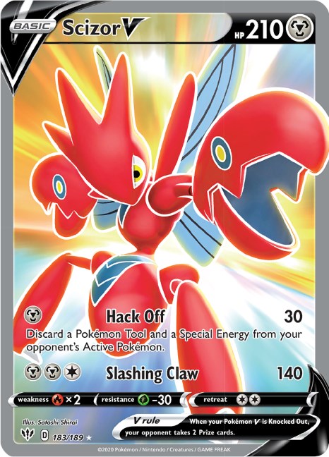 Scizor V [183/189] [Darkness Ablaze] Holofoil