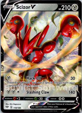 Scizor V [118/189] [Darkness Ablaze] Holofoil