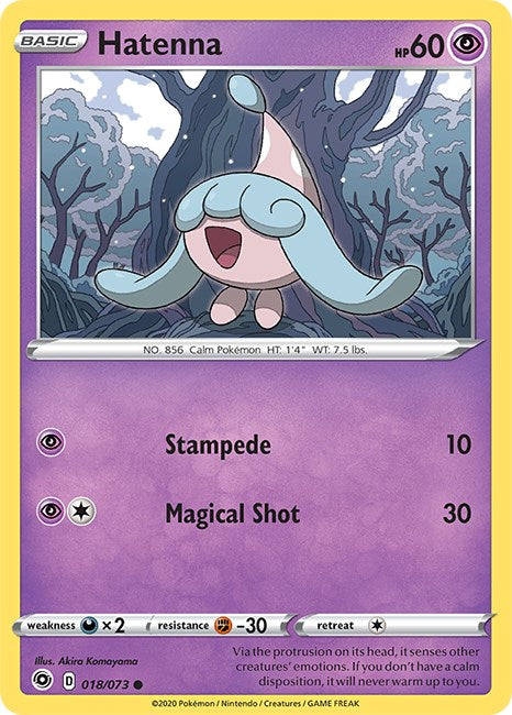 Hatenna [18/73] [Champion's Path] Reverse Holofoil