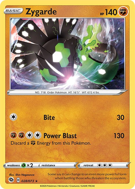 Zygarde [28/73] [Champion's Path] Reverse Holofoil