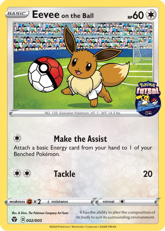 Eevee on the Ball (Pokemon Futsal) [002/005] [Pokemon Futsal Promo]