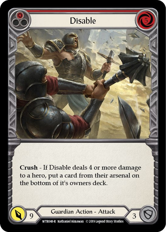 Disable (Red) [WTR048] [Welcome to Rathe] Unlimited Edition Rainbow Foil