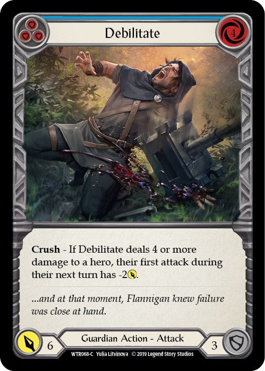 Debilitate (Blue) [WTR068] [Welcome to Rathe] Unlimited Edition Rainbow Foil