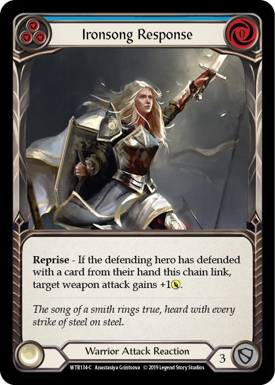 Ironsong Response (Blue) [WTR134] [Welcome to Rathe] Unlimited Edition Rainbow Foil